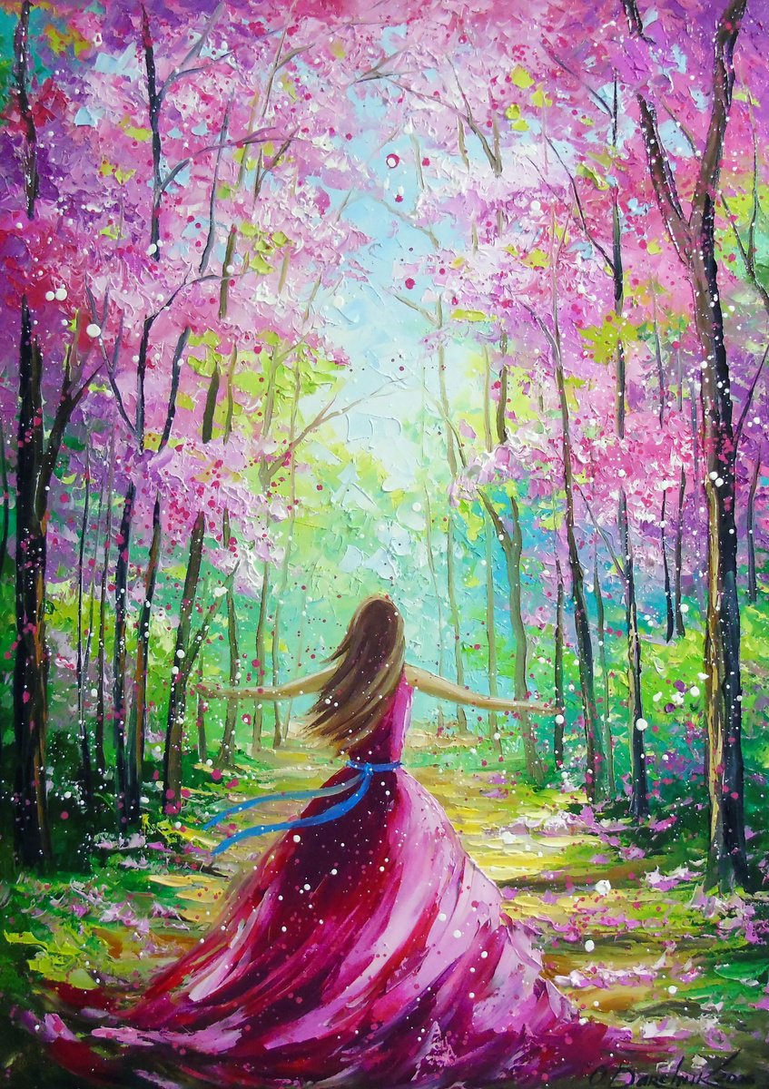 Towards A Blooming World With By Olha Darchuk, 20 X 28, Artwork For Sale On Artfinder