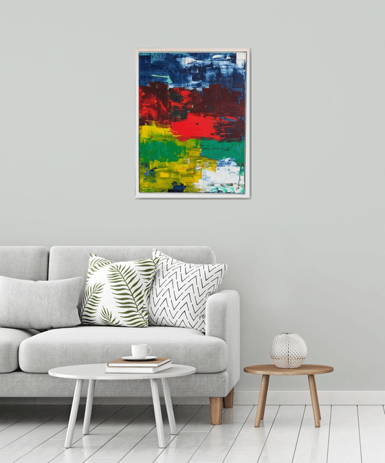 Something in the air (framed painting)