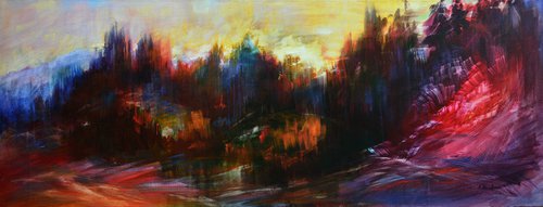 "Evening horizon" 50x120cm by Mykola  Kocherzhuk