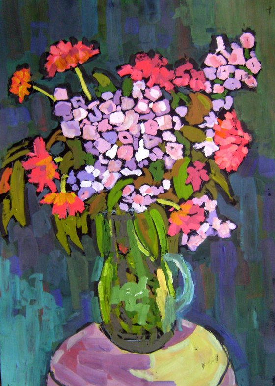 Bouquet, original painting 50x70 cm