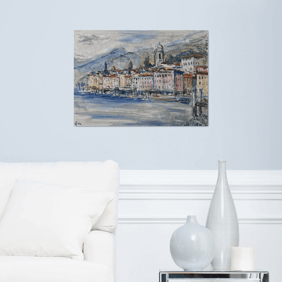 Bellagio Como, oil painting