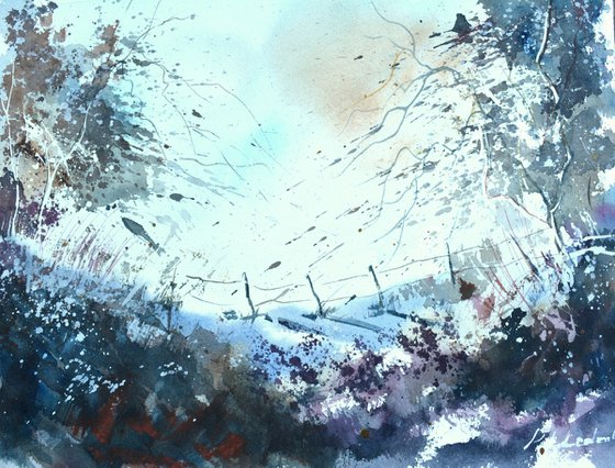 To the light -watercolor