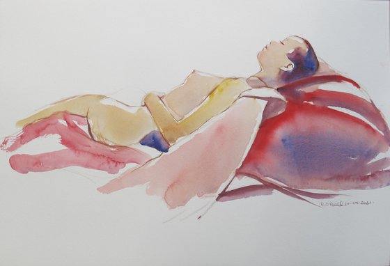 Reclining female nude