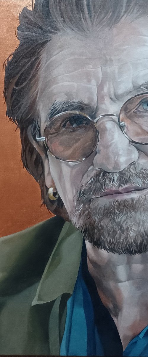 "just a rock n roller"...Bono by Jo Beer