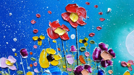 "Magic Moon & Flowers in Love"