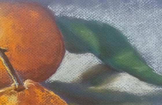Tangerines with Leaves