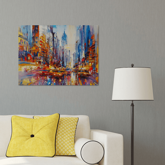 Abstract cityscape (New York)