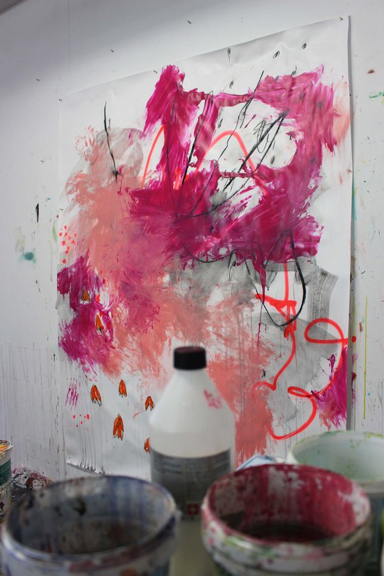 She Paints Outside the Lines No. 1