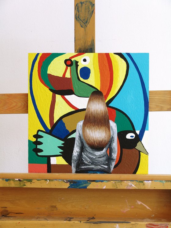 Enfant Avec Oiseau