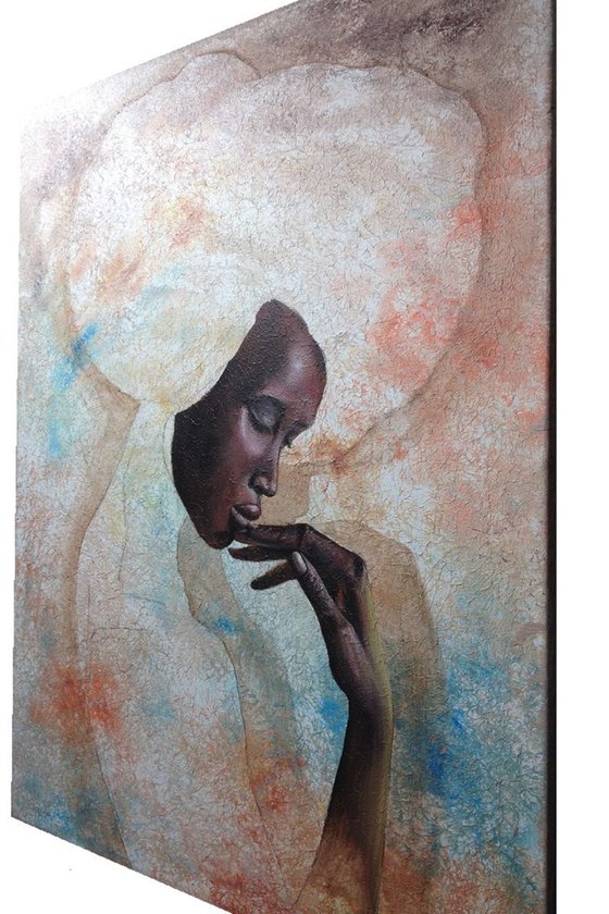 African woman portrait Eka Peradze Art