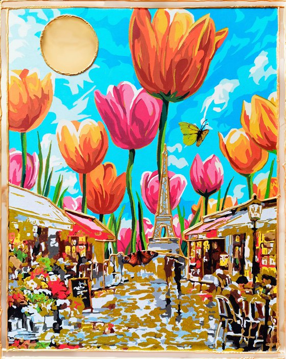 Paris embraced by spring