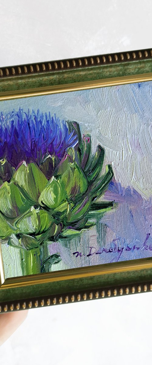 Artichoke flower by Nataly Derevyanko