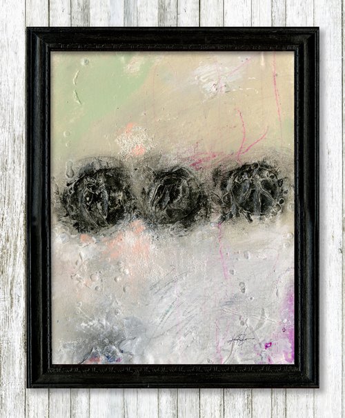 Wandering Thoughts 2 - Framed Textural Abstract Painting by Kathy Morton Stanion by Kathy Morton Stanion
