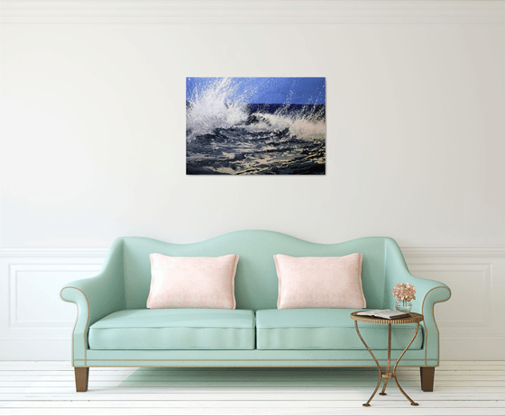 Seascape "Ocean waves"  Large Painting