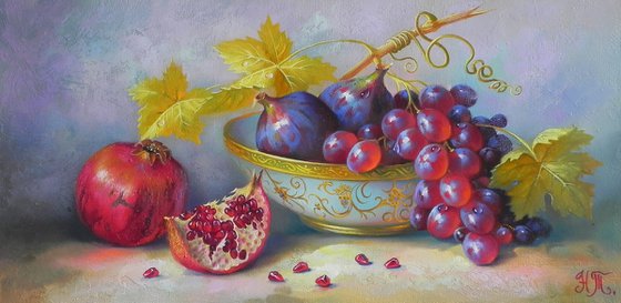 "Dessert" Oil on canvas Original art Kitchen decor