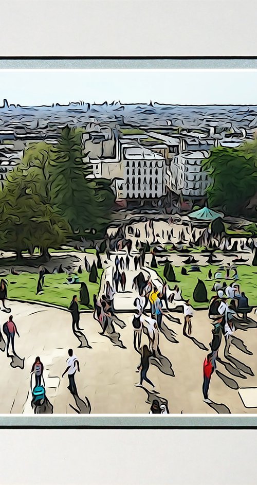 Paris Montmartre photo digital illustration by Robin Clarke