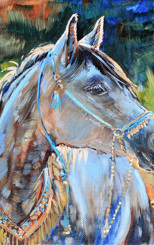 Horse portrait by Elina Vetrova
