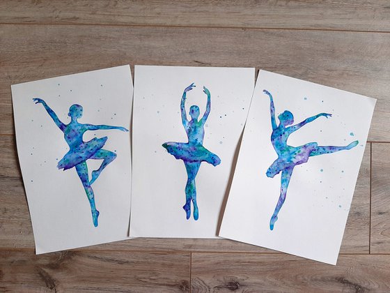 Ballerinas,  Triptych