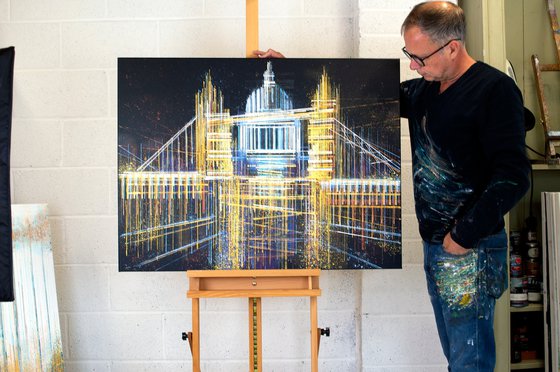 London - Tower Bridge And St Paul's Cathedral Composition