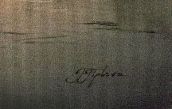 "YELLOW RIVER". Multi- panelled artwork.