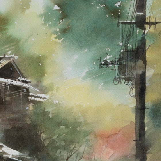 Sunlight and Shadows in Kibune, Kyoto