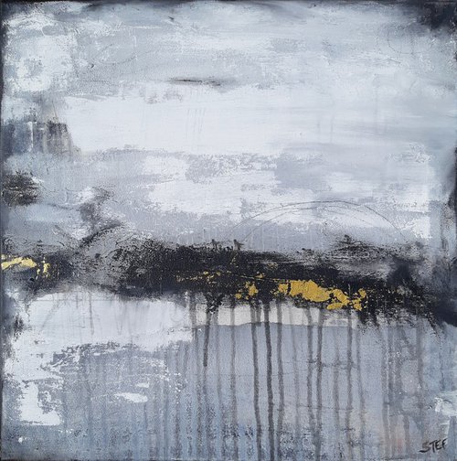 'PATHS AND TRACKS' #5 | Abstract landscape by Stefanie Rogge