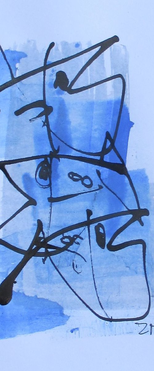 fishes in blue by Sonja Zeltner-Müller