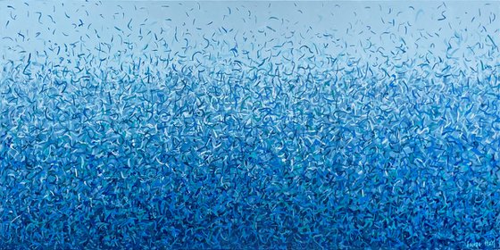 Bundeena Water Dance - 152 x 76cm acrylic on canvas