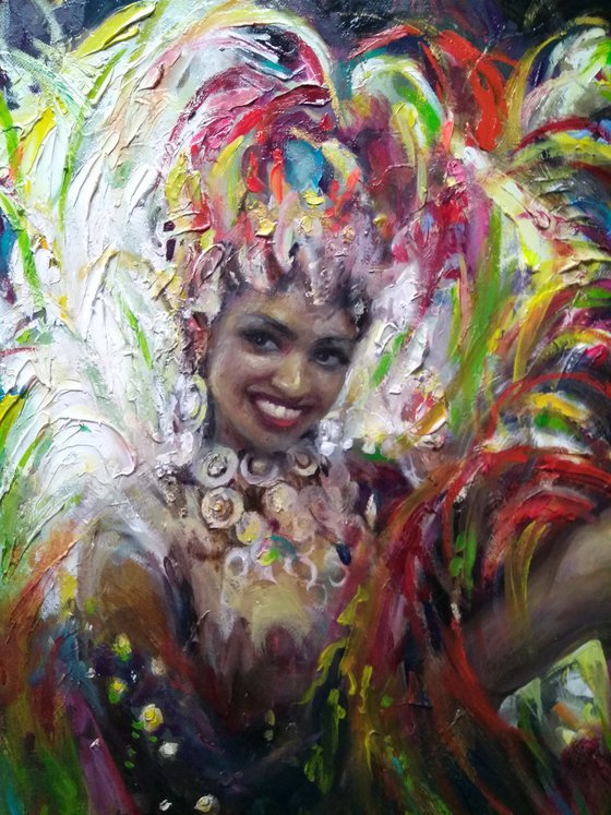 Carnival- Impasto Oil Painting