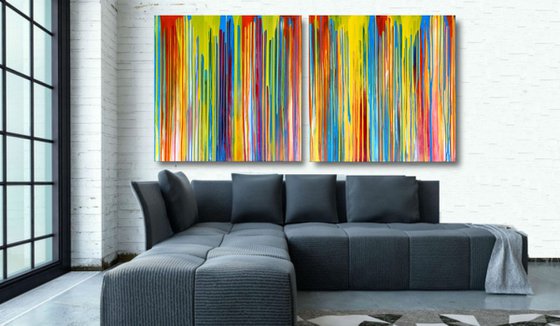 Take Me Over - XL Diptych - FREE SHIPPING TO EUROPE!