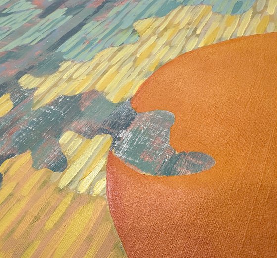 Pine Coast at Sunset. Diptych