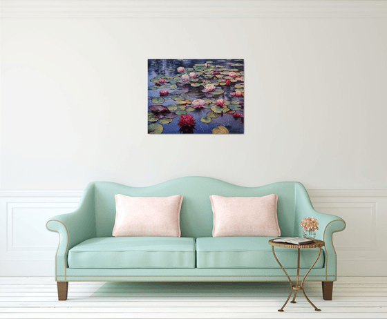 "Lilies on the Pond"