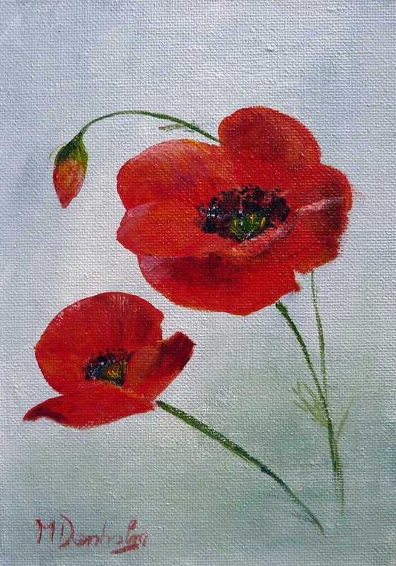 Sprig of Poppies