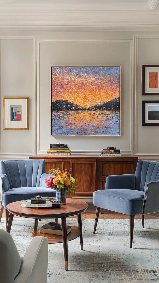 When Stillness Becomes Love - framed