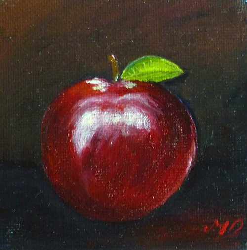 Rosy Red Apple by Margaret Denholm