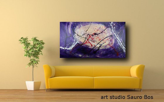 large abstract painting 150x80 cm-large wall art   title : abstract-c379