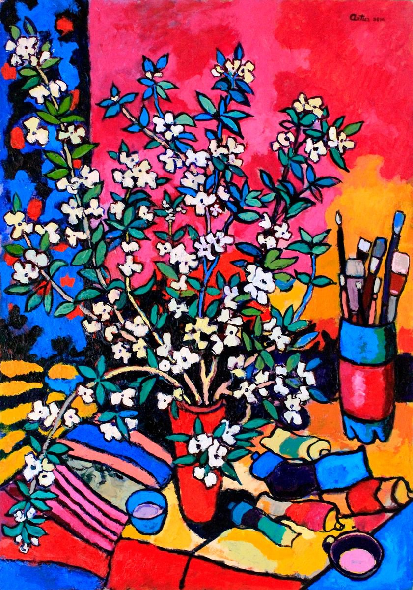 Blossomed Leaves (70x100 cm) by Artur Harutyunyan