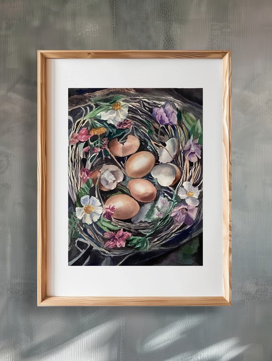 My home will stand empty 29x39cm