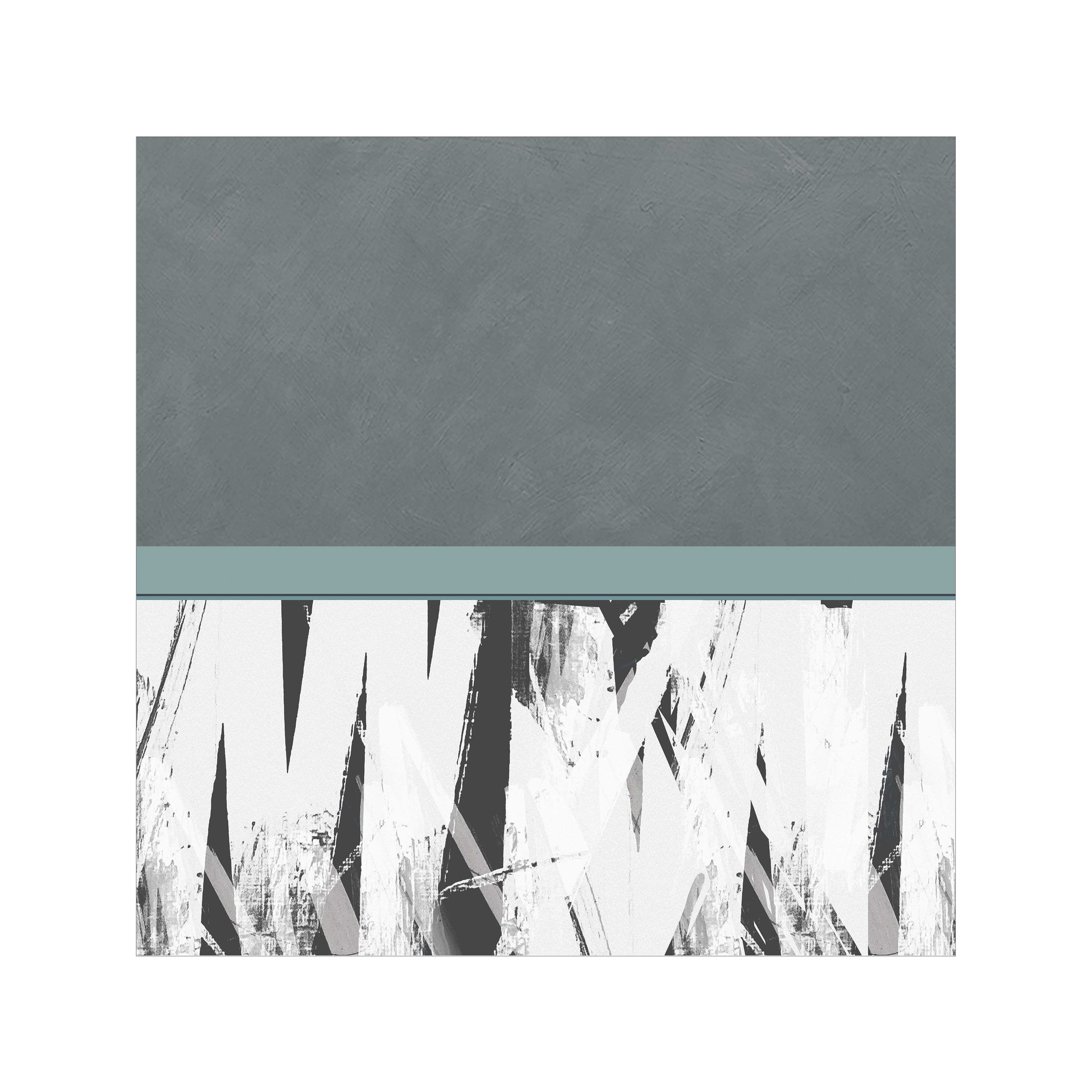 Expressive Abstract Giclee Print By Adrian Bradbury, 17 X 17, Stormwave 2, Original Artwork