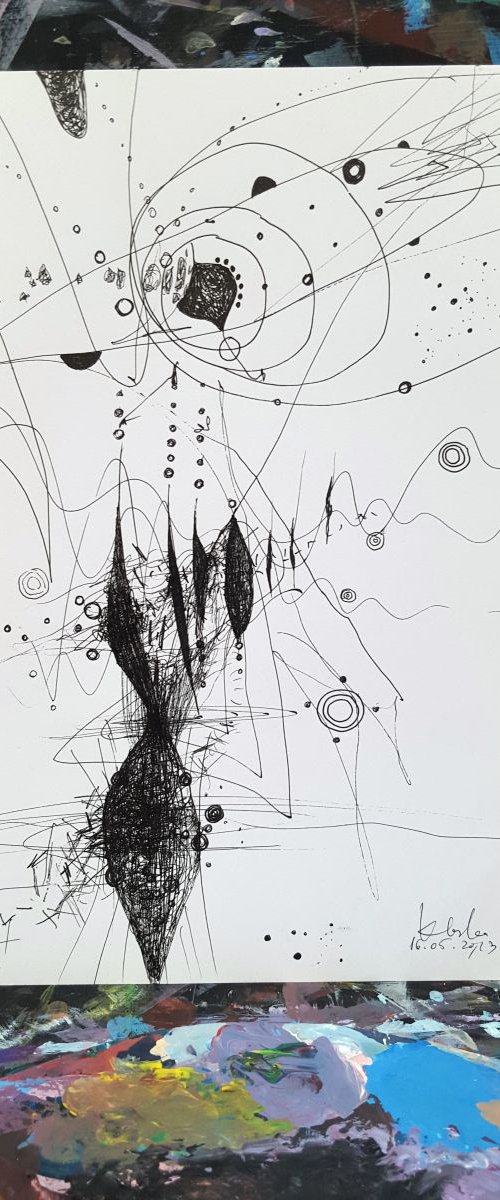 unique way to draw still life like universe expanding master ovidiu kloska by Kloska Ovidiu