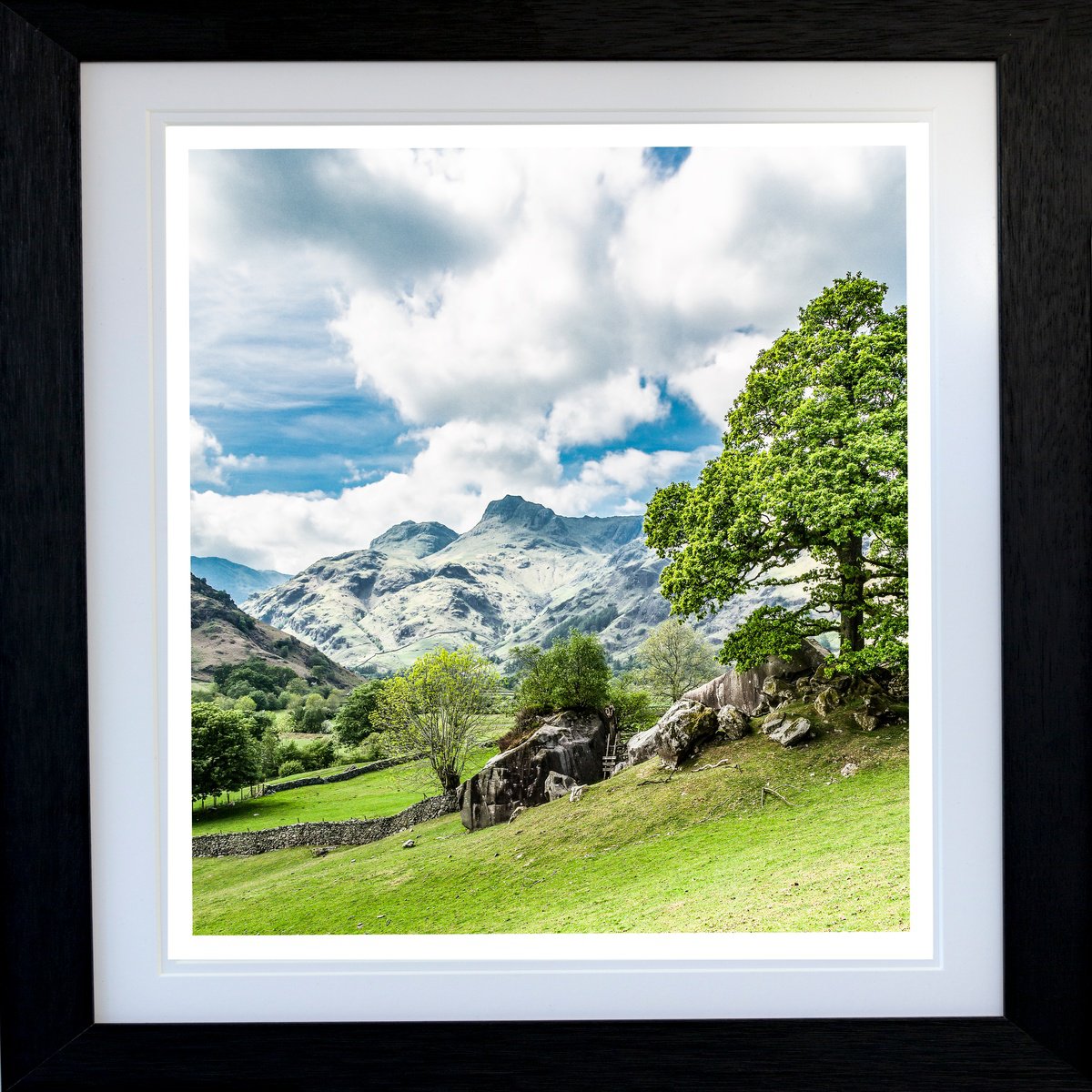 Photorealistic Photograph , The Langdale Boulders - English Lake District By Michael Mchugh, 19 X 19, Artwork For Sale On Artfinder