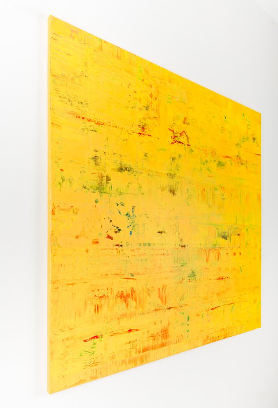 Yellow abstract painting GF749