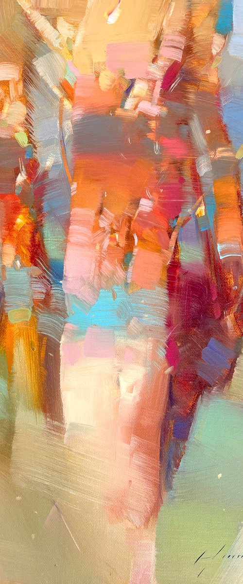 Aspen, Original oil painting, Handmade artwork, One of a kind by Vahe Yeremyan