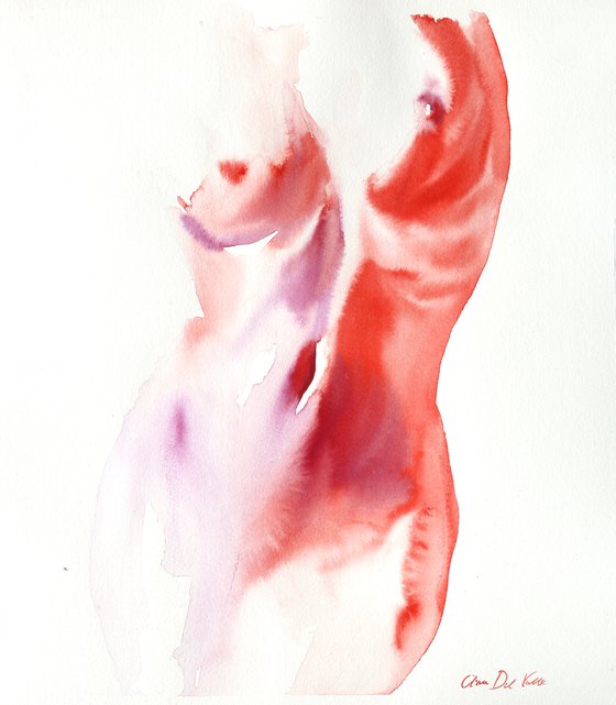 Nude painting "In Fluid Form XI"