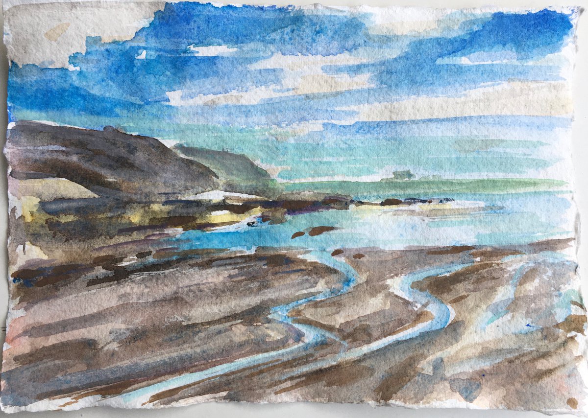 North Cornwall coast, Polzeath by Louise Gillard