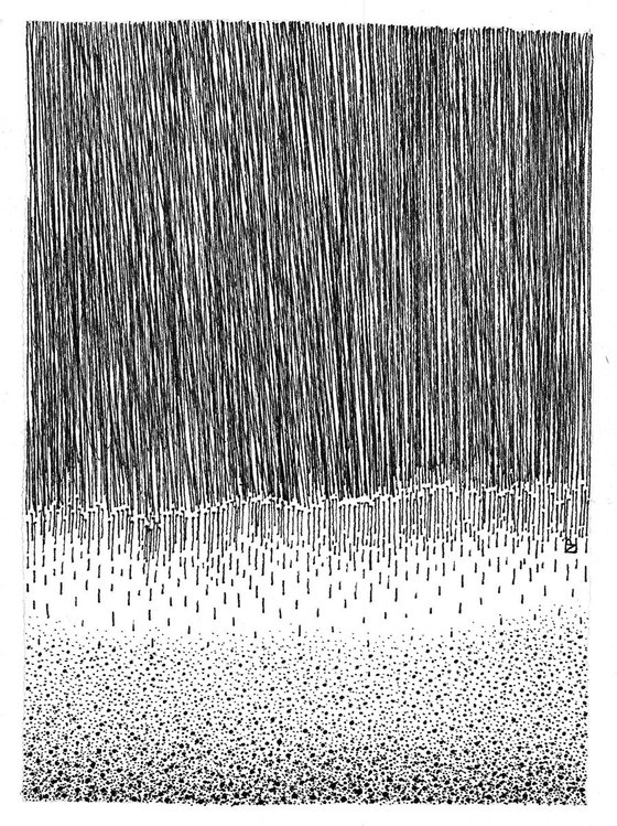ELEMENTS Rainfall Ink Drawings