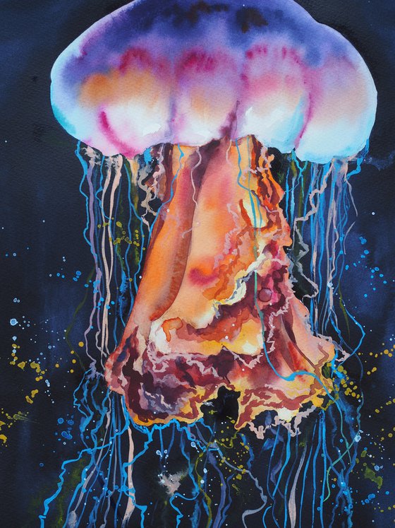 Jellyfish - original watercolor artwork