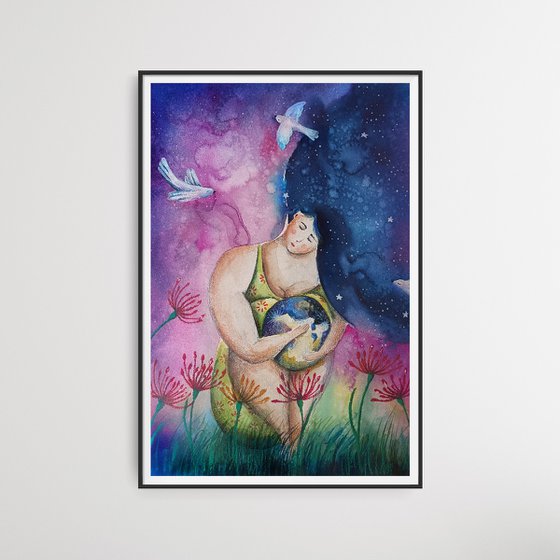 She Holds the World