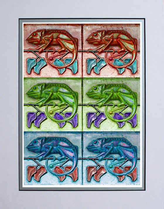 Art Deco Chameleon Tiles