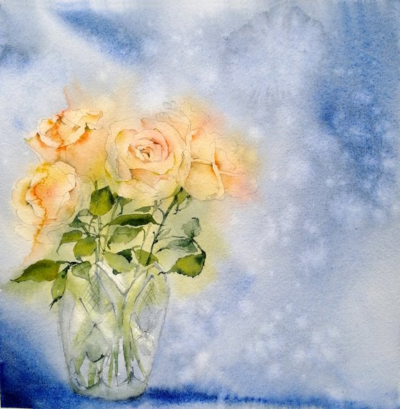 Roses painting